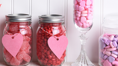 DIY Valentine's Day Candy Jars